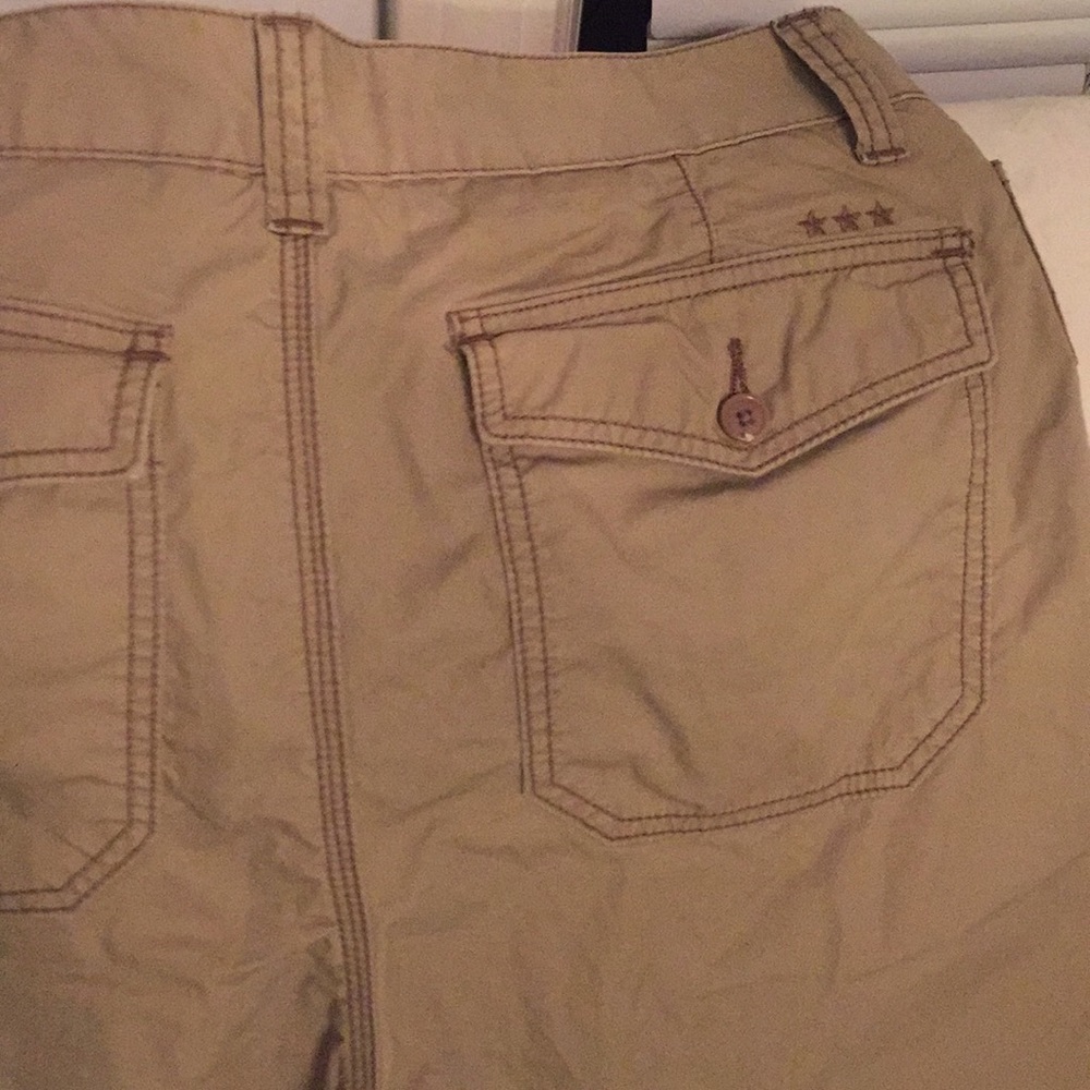 John Varvatos Slim Fit Khaki Shorts